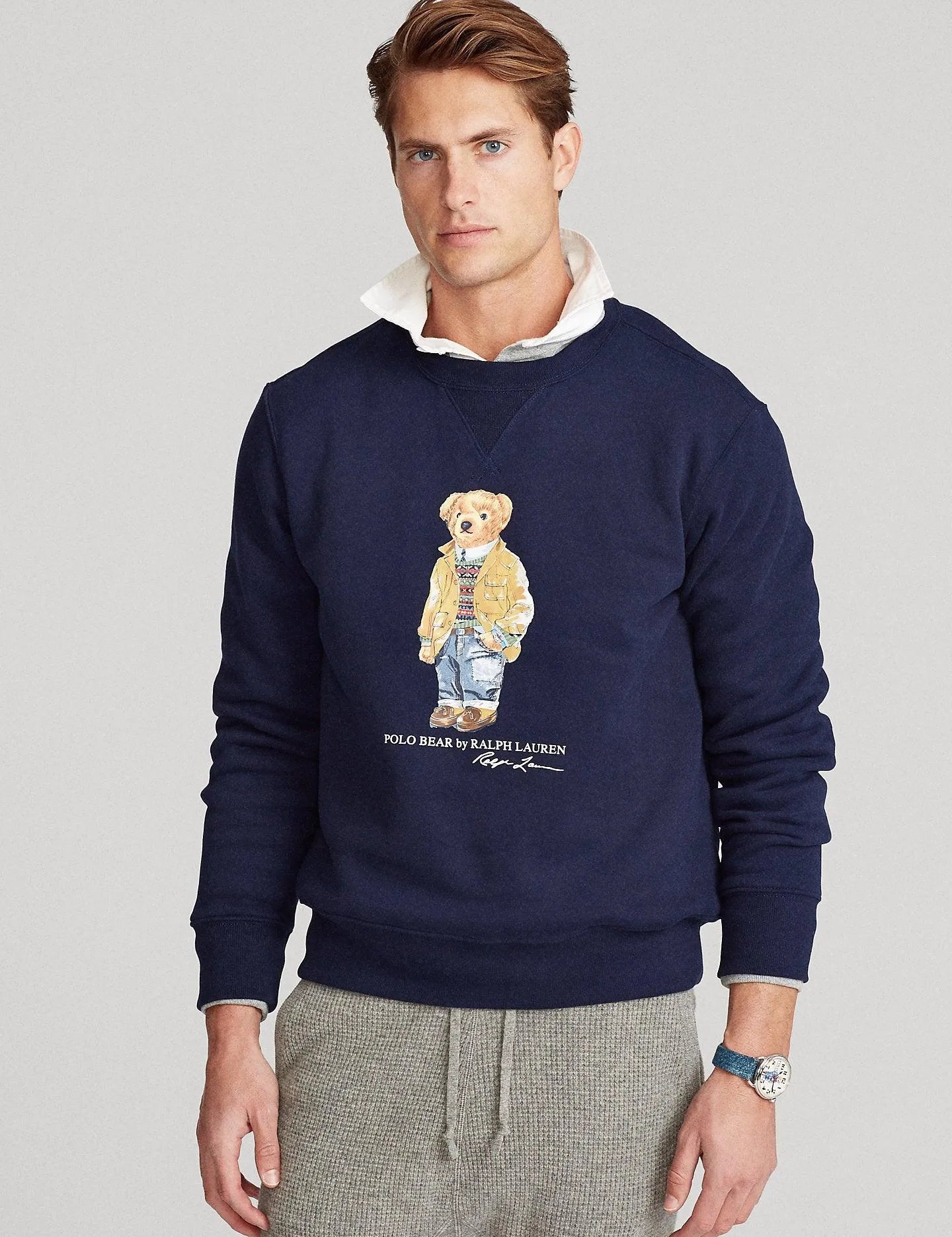 Sudadera de felpa con Polo Bear - ECRU