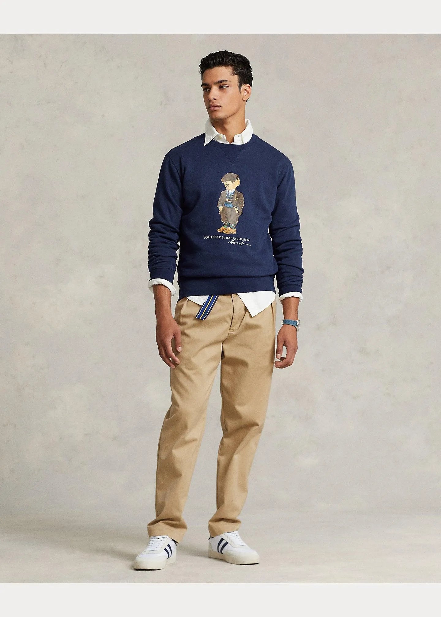 Sudadera de felpa con Polo Bear - ECRU