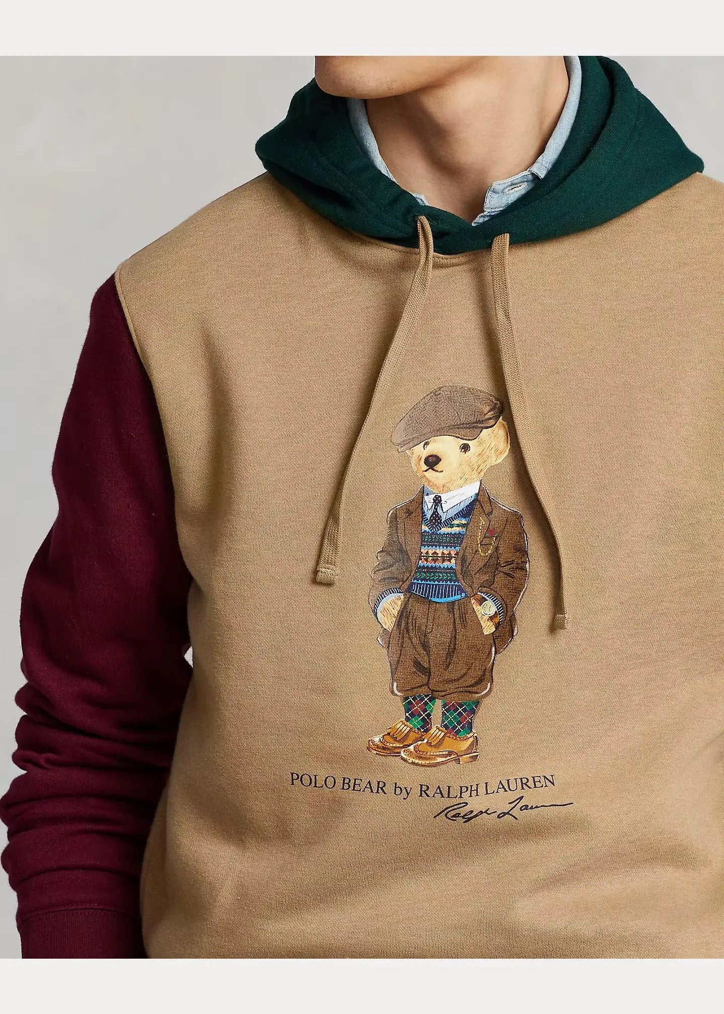 Sudadera de felpa con Polo Bear - ECRU