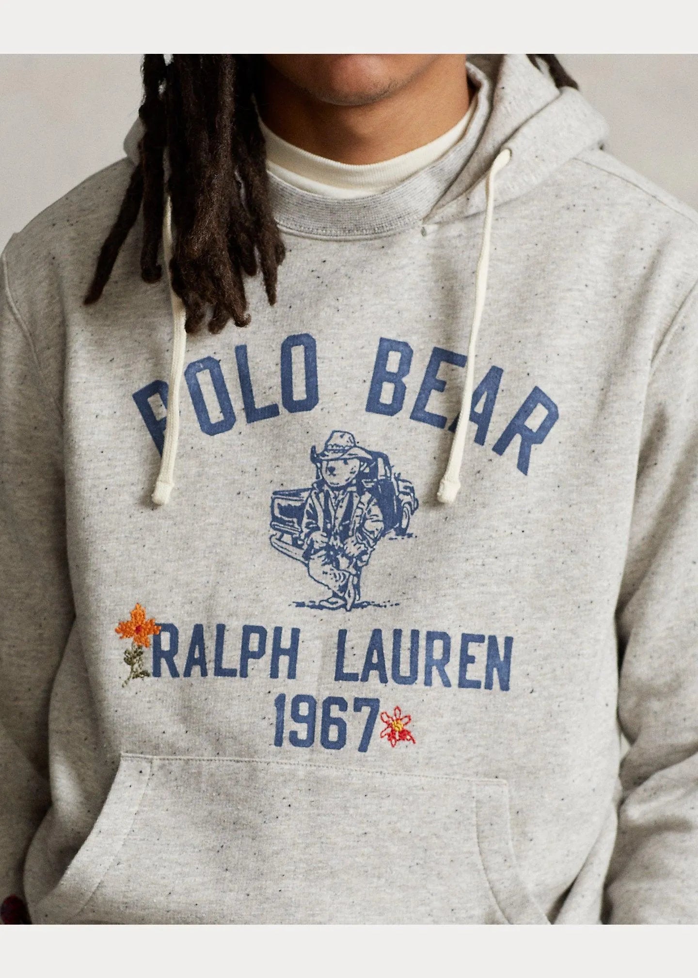 Sudadera de Felpa con Polo Bear - ECRU