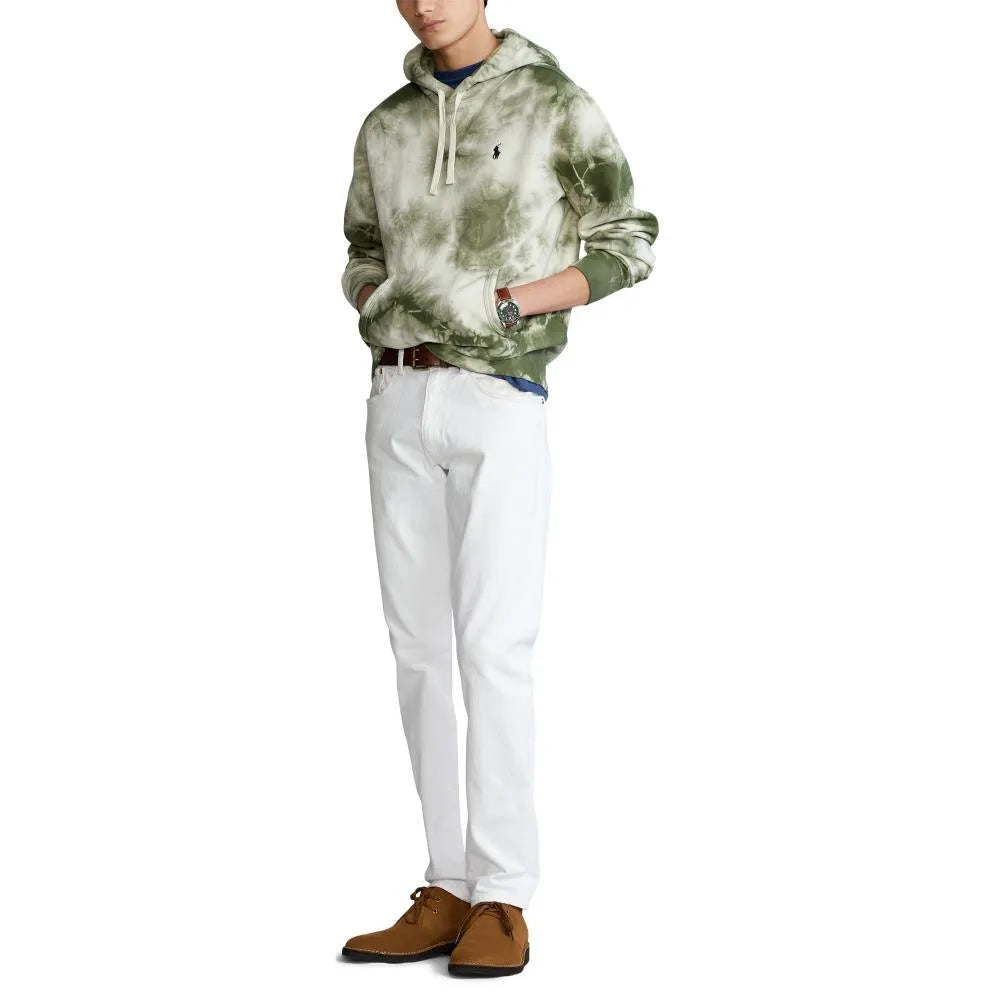 Sudadera de felpa teñida en prenda - ECRU