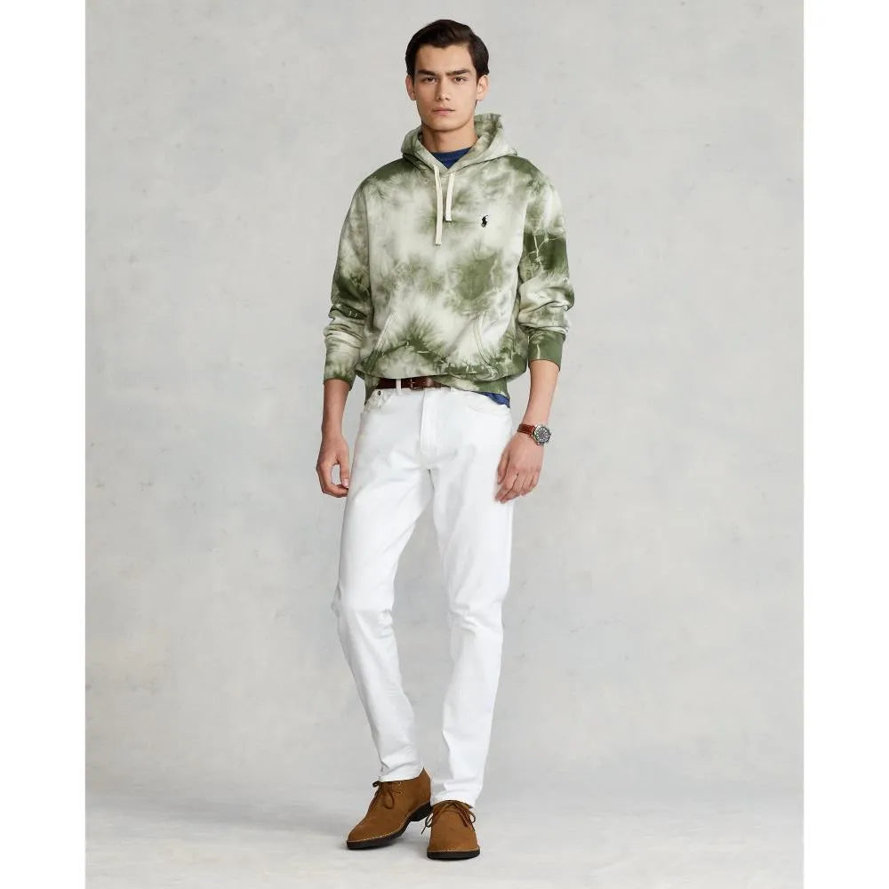 Sudadera de felpa teñida en prenda - ECRU