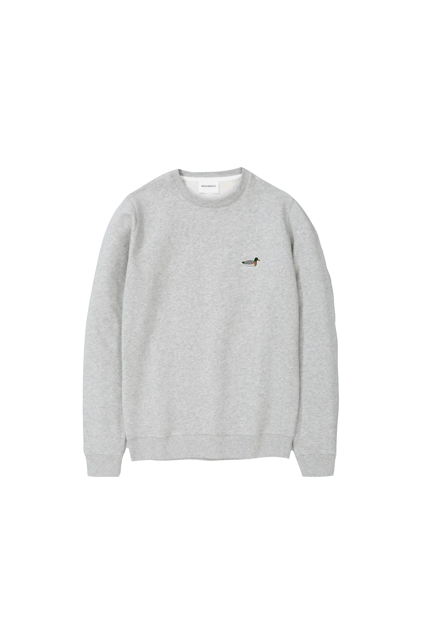 Sudadera Duck Patch Plain Grey Melange - ECRU