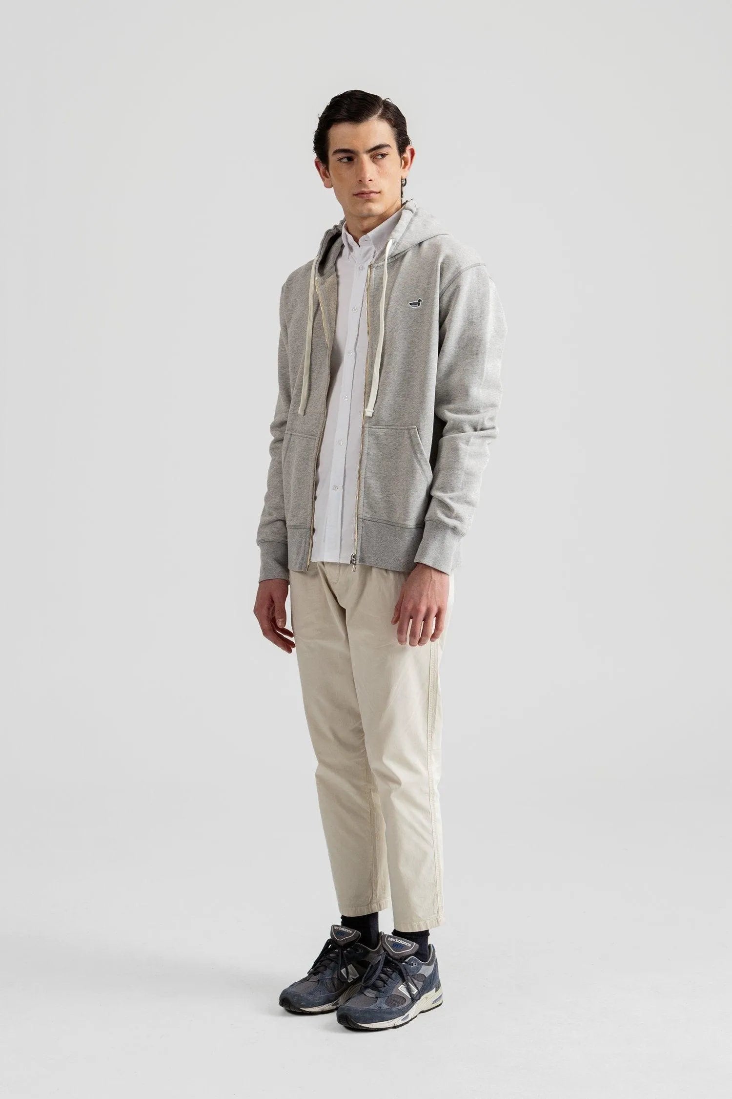 Sudadera Duck Patch Zip Hoodie NS - ECRU