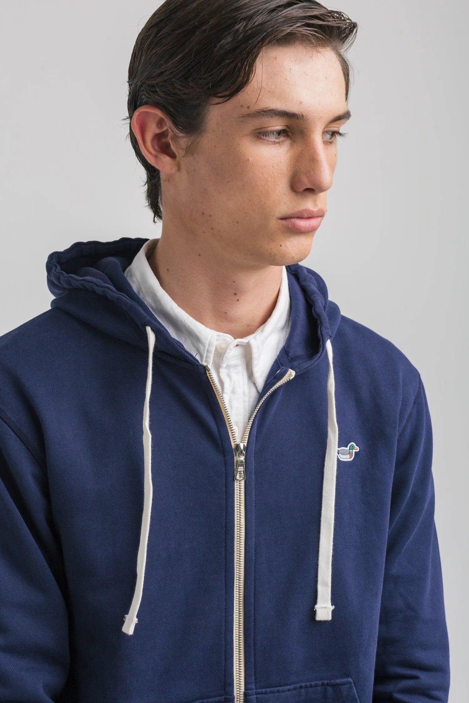 Sudadera Duck Patch Zip Hoodie Ns - ECRU