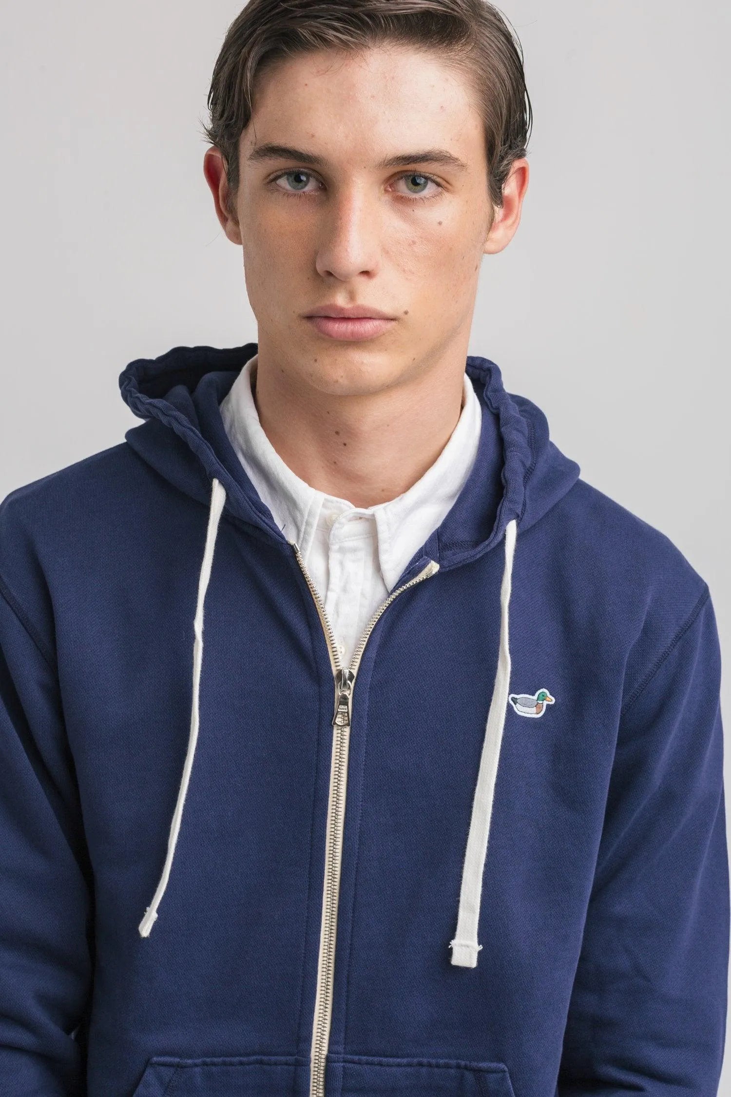 Sudadera Duck Patch Zip Hoodie Ns - ECRU