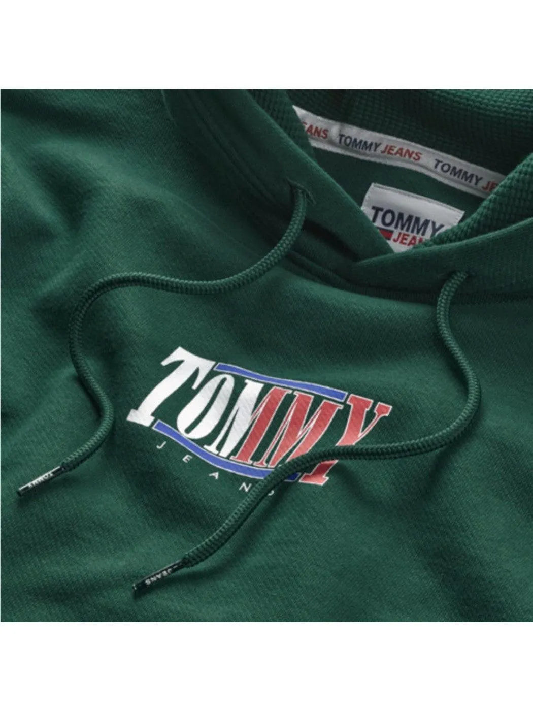 Sudadera Essential Graphic Dark Turk Green - ECRU