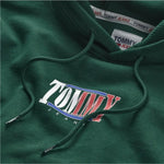 Sudadera Essential Graphic Dark Turk Green - ECRU