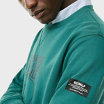 Sudadera Great B Aqua Green - ECRU