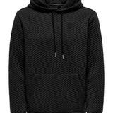 Sudadera Kyle Quilt Black - ECRU