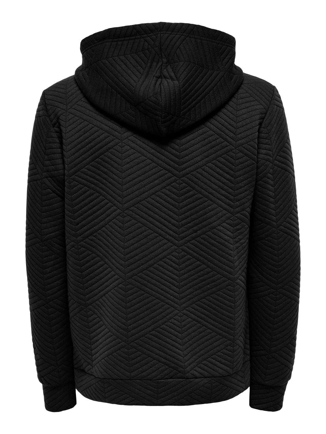 Sudadera Kyle Quilt Black - ECRU