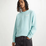 Sudadera Levi's® de Hombre Holgada De Cuello Redondo Pastel Turquoise Azul - ECRU