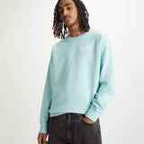 Sudadera Levi's® de Hombre Holgada De Cuello Redondo Pastel Turquoise Azul - ECRU