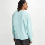 Sudadera Levi's® de Hombre Holgada De Cuello Redondo Pastel Turquoise Azul - ECRU