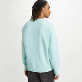 Sudadera Levi's® de Hombre Holgada De Cuello Redondo Pastel Turquoise Azul - ECRU