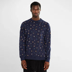 Sudadera Malmoe Autumn Leaves Navy - ECRU