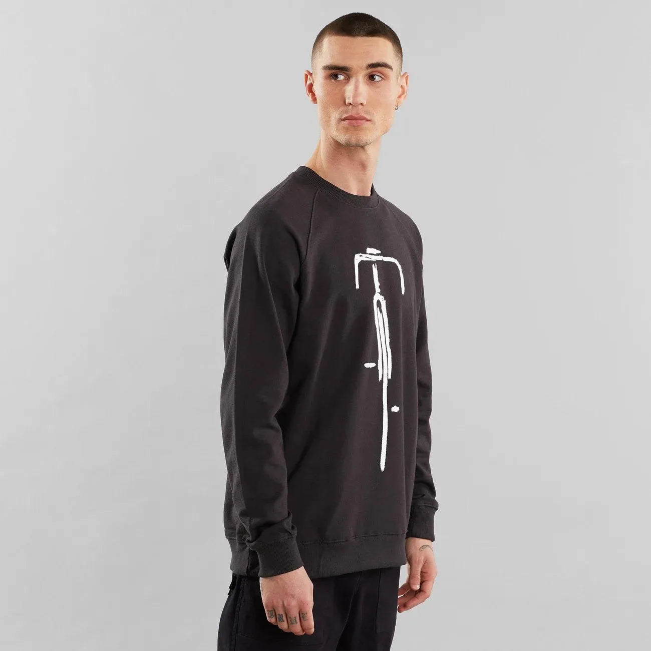 Sudadera Malmoe Bike Frontal - ECRU