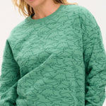 Sudadera Noah Green Dinosaur Lines - ECRU