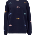 Sudadera Noah Navy Dinosaur Embroidery - ECRU
