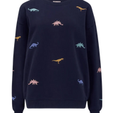 Sudadera Noah Navy Dinosaur Embroidery - ECRU