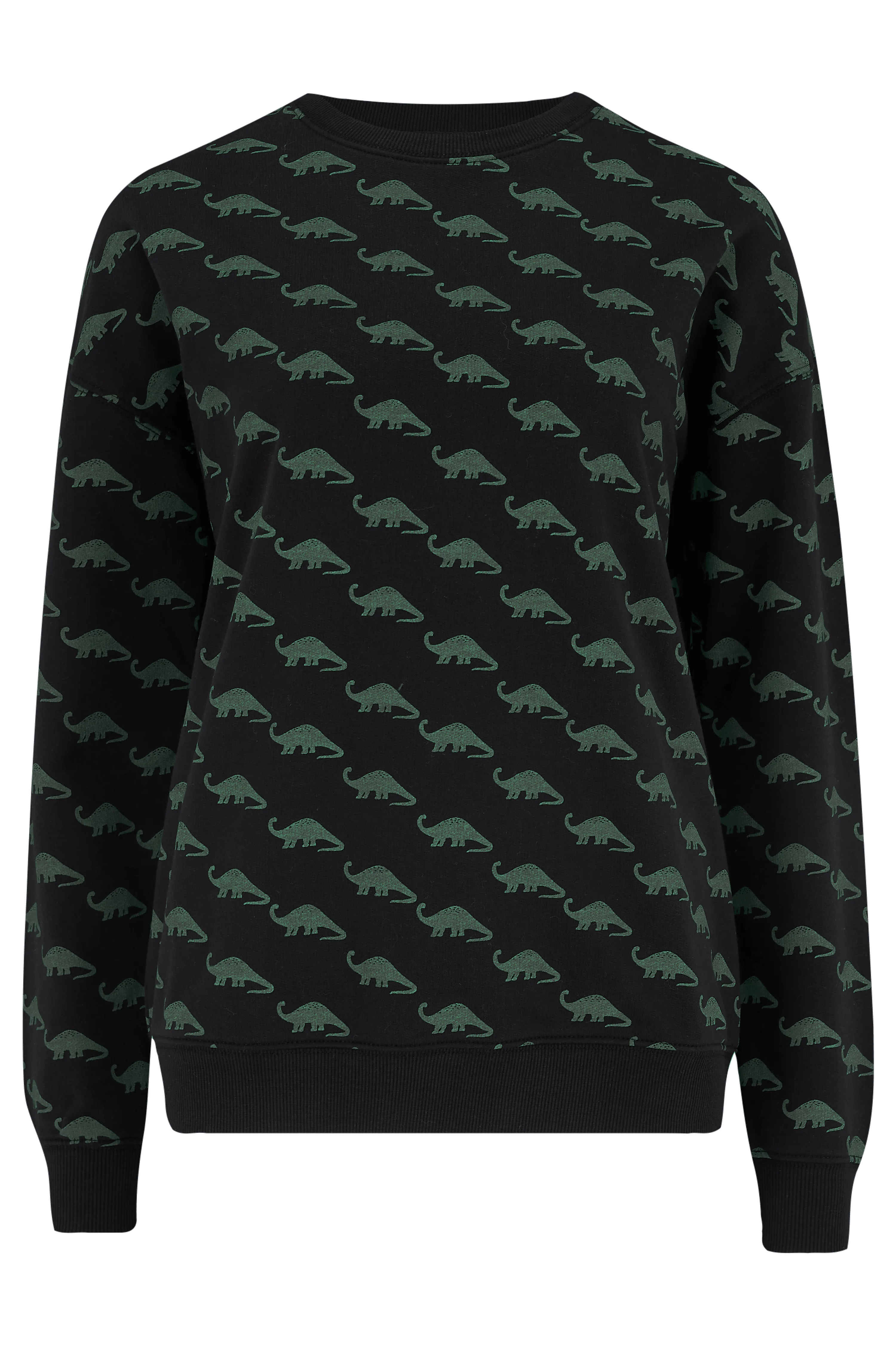 Sudadera Noah Negra Mini Dinosaurio - ECRU