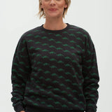 Sudadera Noah Negra Mini Dinosaurio - ECRU