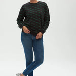 Sudadera Noah Negra Mini Dinosaurio - ECRU