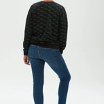 Sudadera Noah Negra Mini Dinosaurio - ECRU