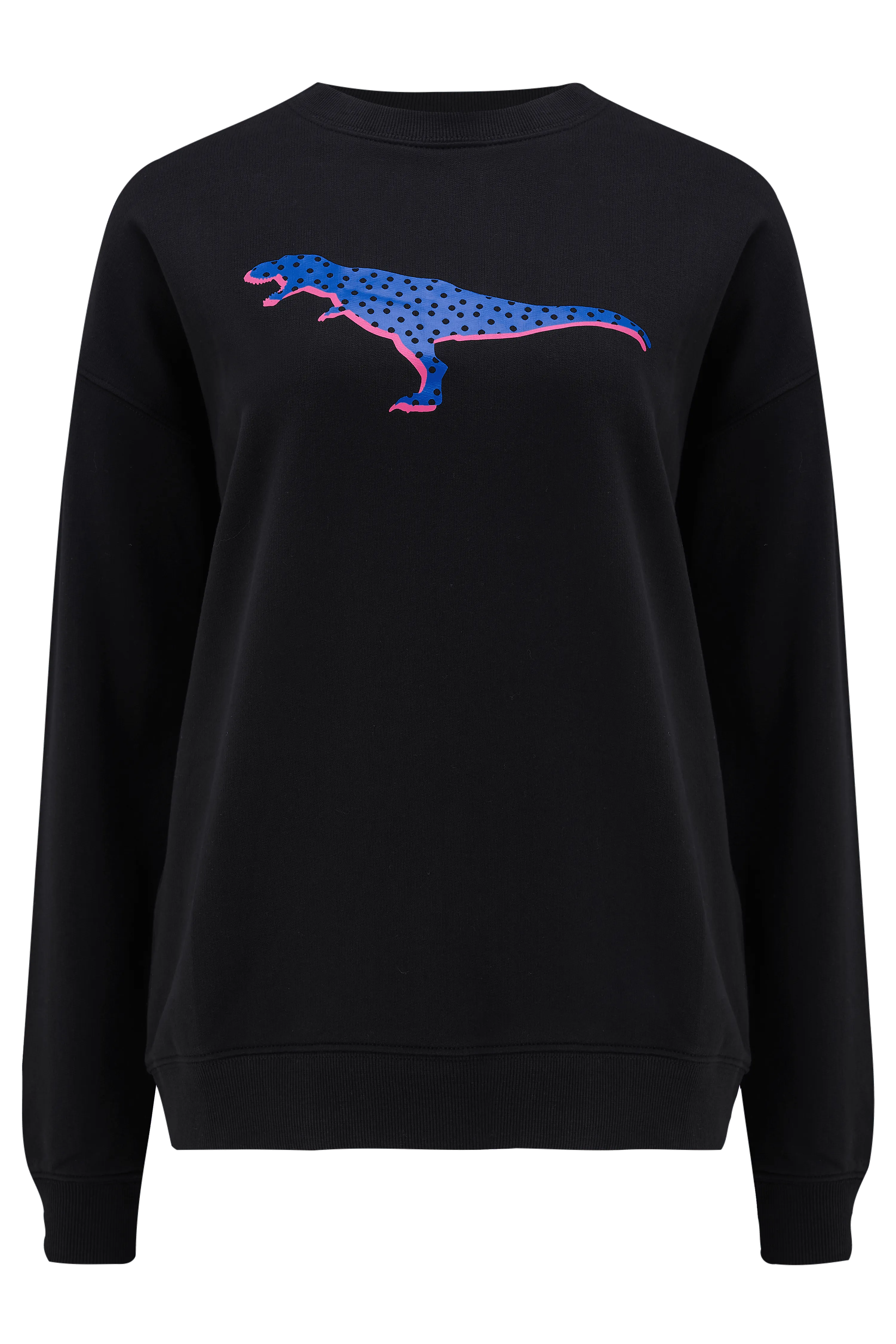 Sudadera Noah Negro Polka Dinosaurio - ECRU