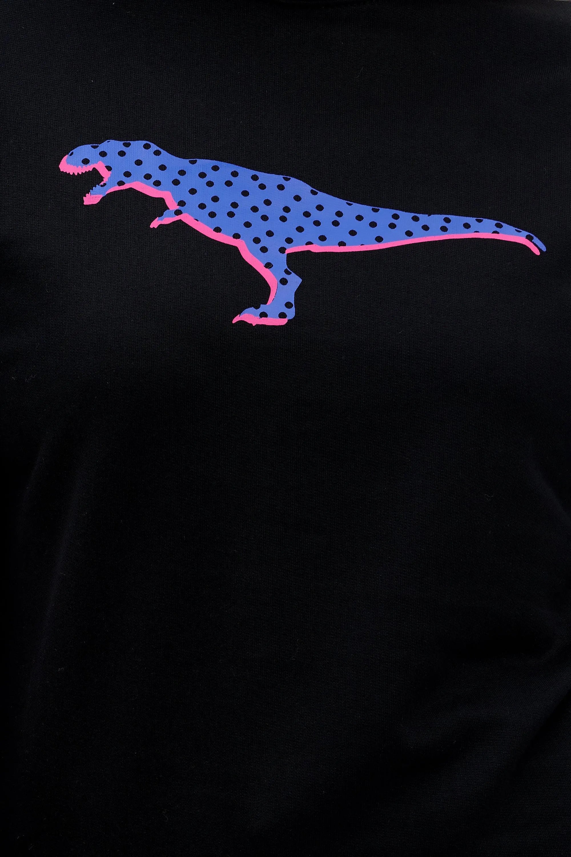 Sudadera Noah Negro Polka Dinosaurio - ECRU