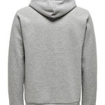Sudadera Only&Sons con Capucha Unicolor Ceres Zip - ECRU