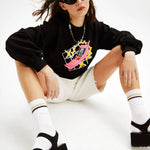 Sudadera oversize teléfono - ECRU