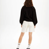 Sudadera oversize teléfono - ECRU