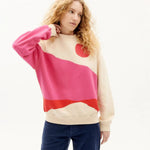 Sudadera Pink Valley - ECRU