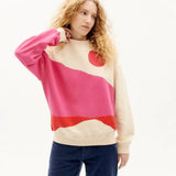 Sudadera Pink Valley - ECRU