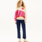 Sudadera Pink Valley - ECRU