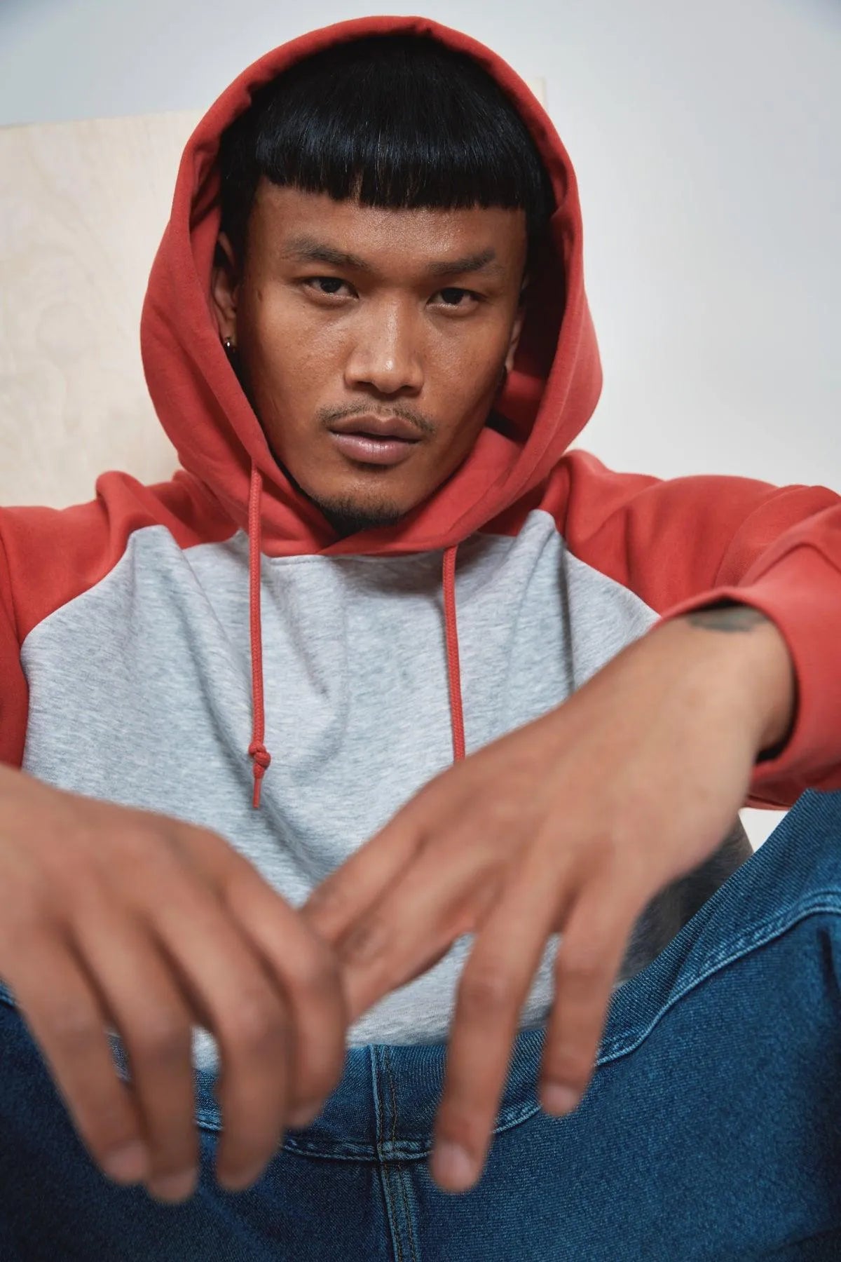 Sudadera !Solid de Hombre Eldrid Baked Apple - ECRU