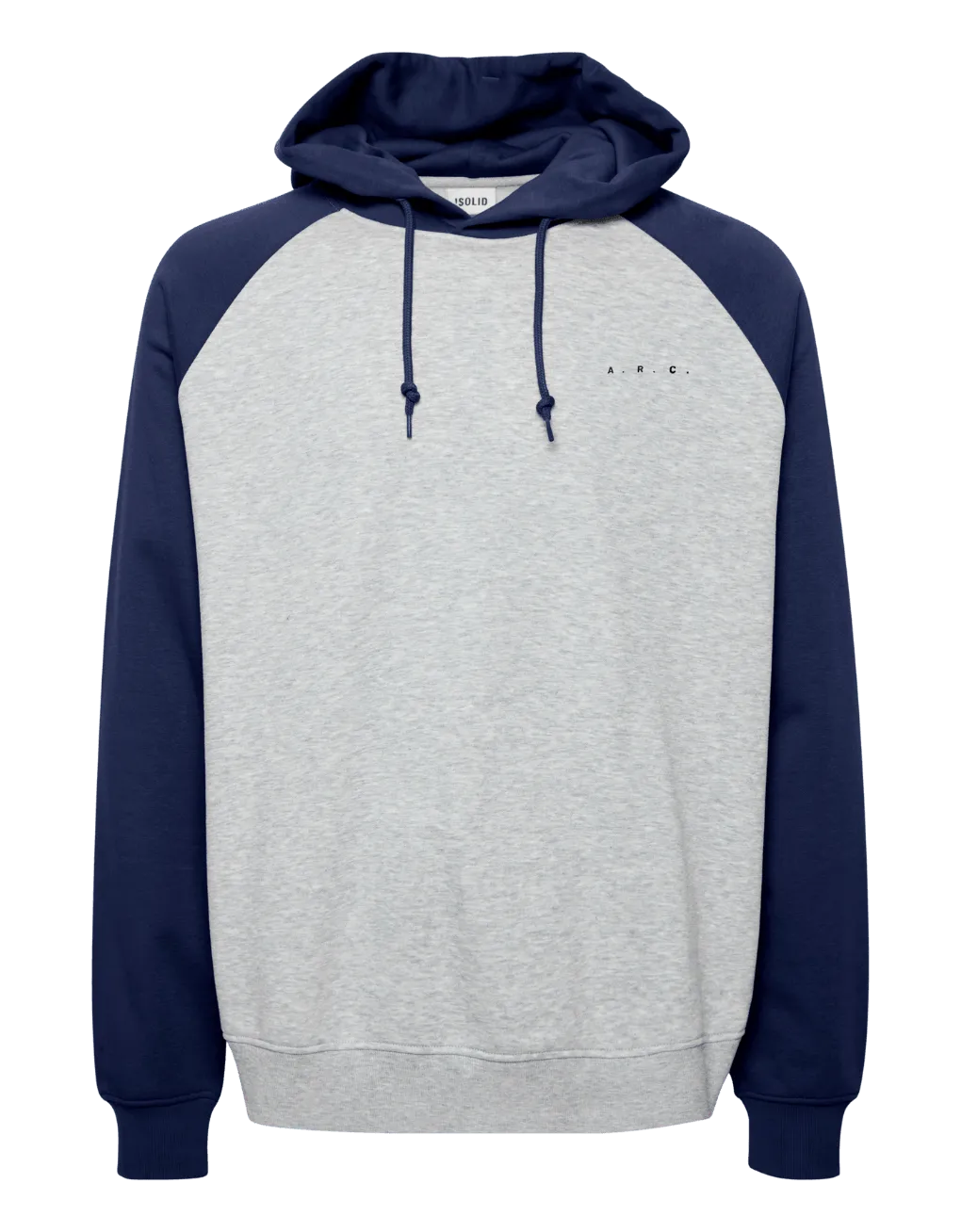 Sudadera !Solid de Hombre Eldrid Medieval Blue - ECRU