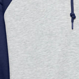 Sudadera !Solid de Hombre Eldrid Medieval Blue - ECRU