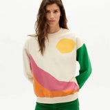 Sudadera Thinking Mu de Mujer Sunset - ECRU