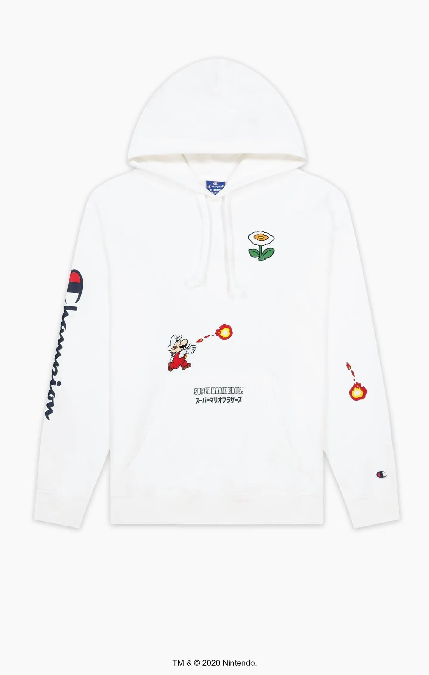SUDADERA UNISEX ANIVERSARIO DE CHAMPION X SUPER MARIO BROS. ™ - ECRU