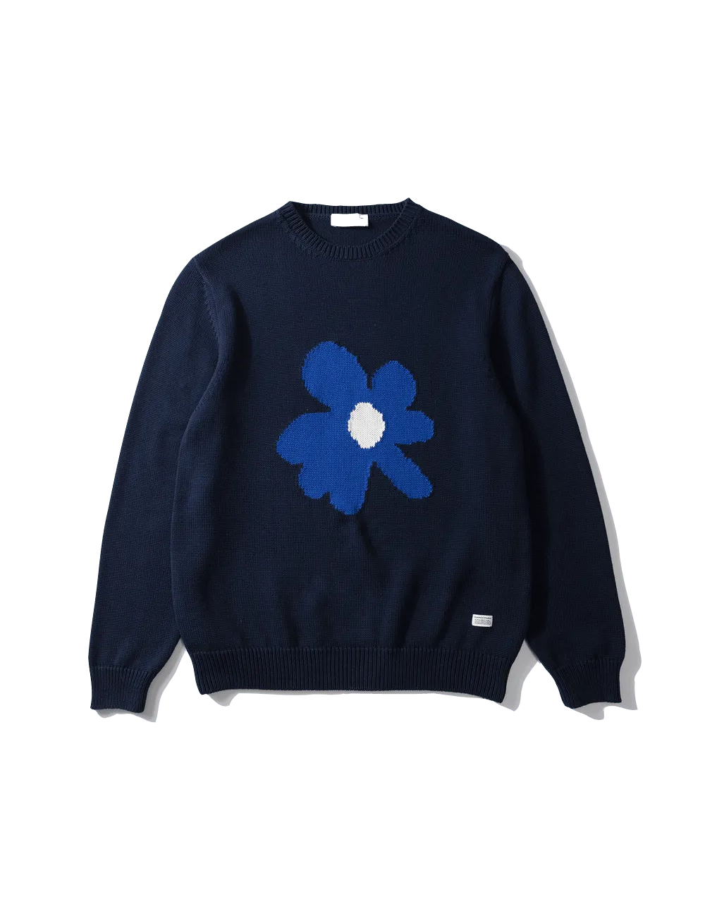 Suéter Flower Plain Navy - ECRU