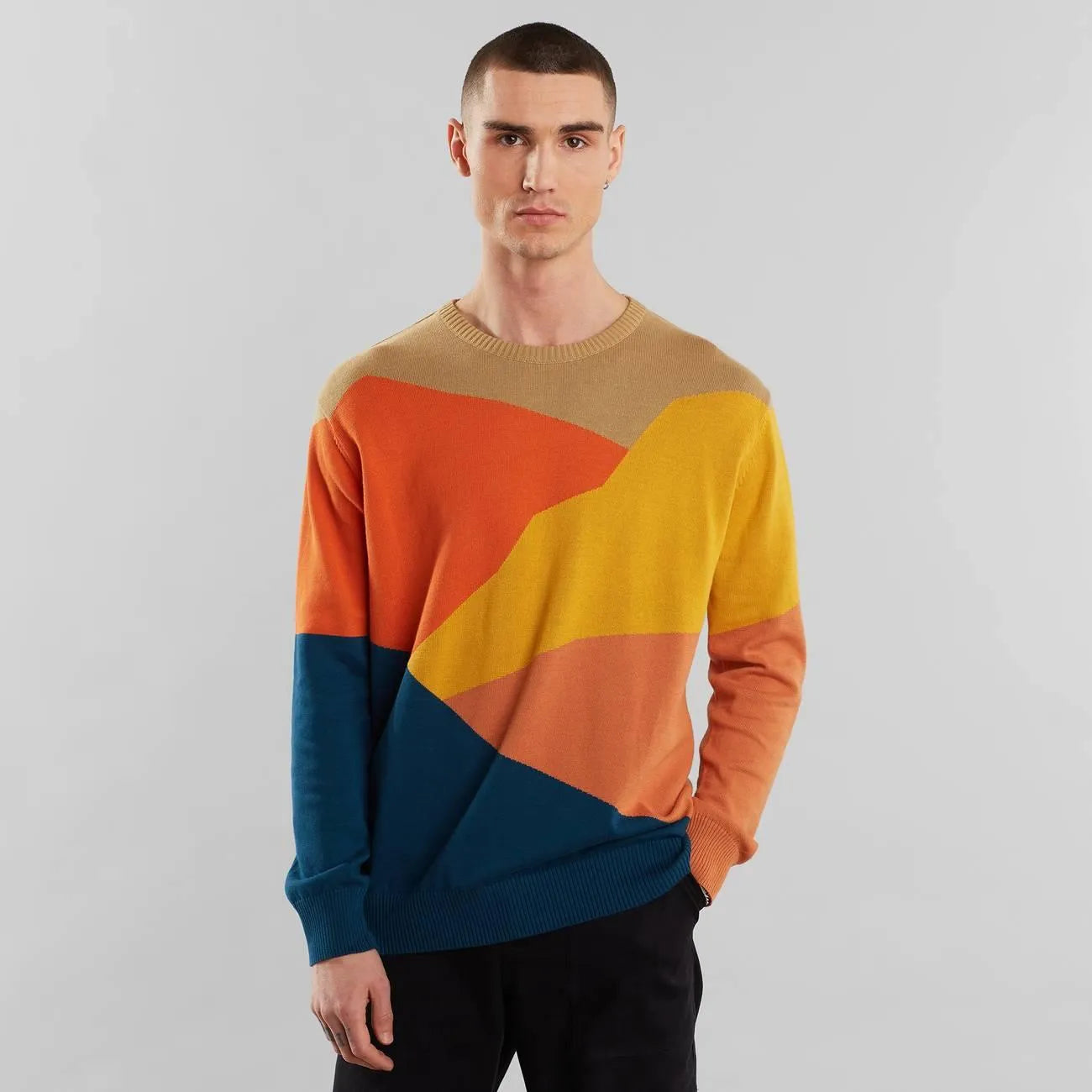 Suéter Mora Cut Mountain Multi Color - ECRU