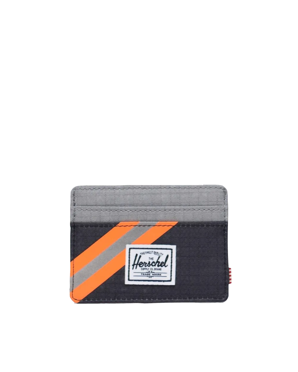 Tarjetero Charlie Sharkskin Enzyme Ripstop/Black Enzyme Ripstop/Shocking Orange - ECRU