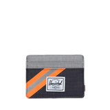 Tarjetero Charlie Sharkskin Enzyme Ripstop/Black Enzyme Ripstop/Shocking Orange - ECRU