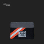 Tarjetero Charlie Sharkskin Enzyme Ripstop/Black Enzyme Ripstop/Shocking Orange - ECRU