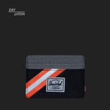 Tarjetero Charlie Sharkskin Enzyme Ripstop/Black Enzyme Ripstop/Shocking Orange - ECRU