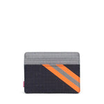 Tarjetero Charlie Sharkskin Enzyme Ripstop/Black Enzyme Ripstop/Shocking Orange - ECRU