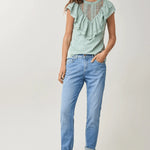 Top Bordado Inglés - ECRU