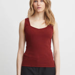 Top de Mujer ICHI Oreta Chocolate Truffle - ECRU